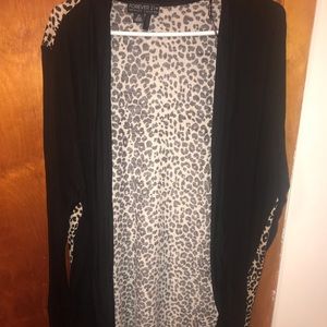 Leopard print cardigan